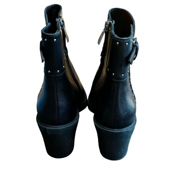 Paige Giselle Pointed Toe Studded Boot in Black NWOB Size 7 1/2 - Picture 4 of 9